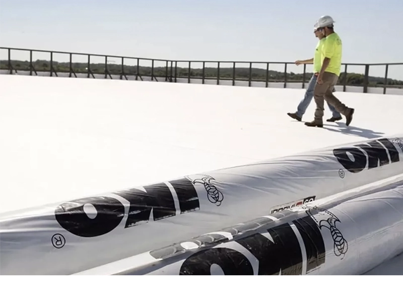 IKO roofing product rolls and roofers