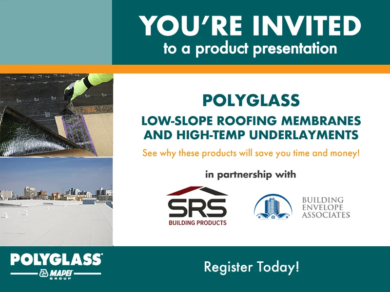 Polyglass Low-Slope Roofing Membranes and High-Temp Underlayments August 2, 2024