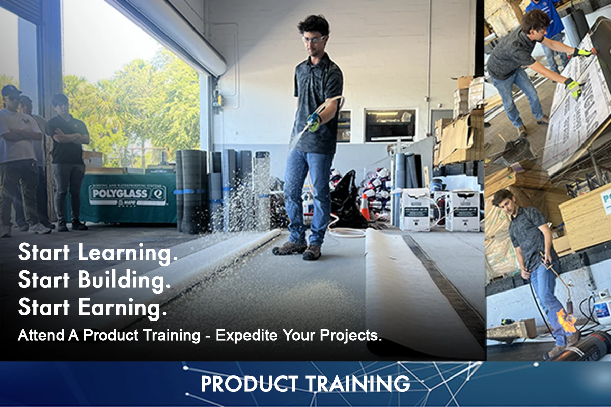 Join Building Envelope Associates and Polyglass to attend a Live Product Demo Training!